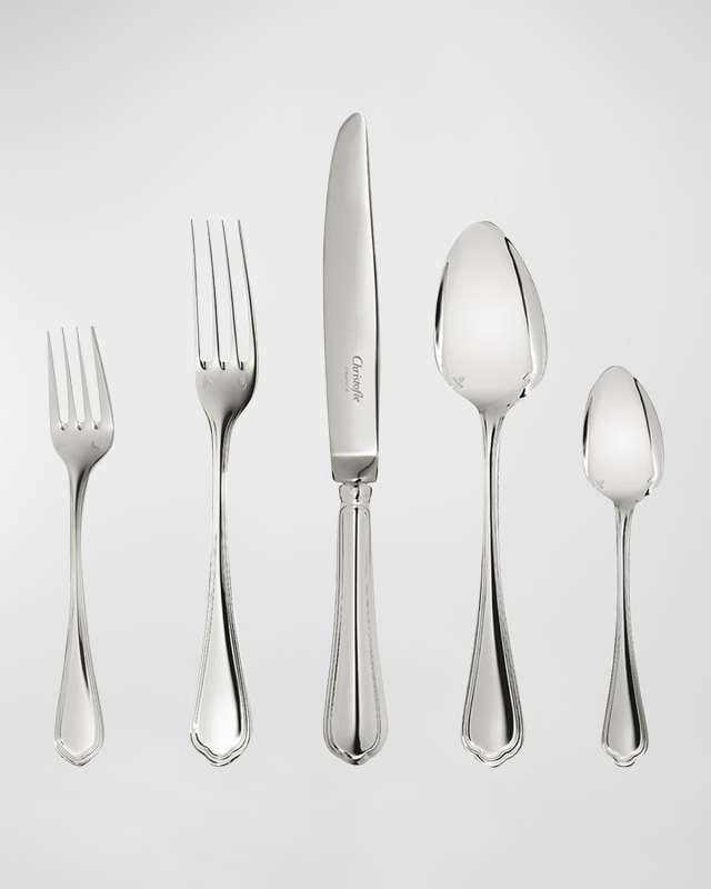 Spatours 5-Piece Silver-Plated Flatware Place Setting
